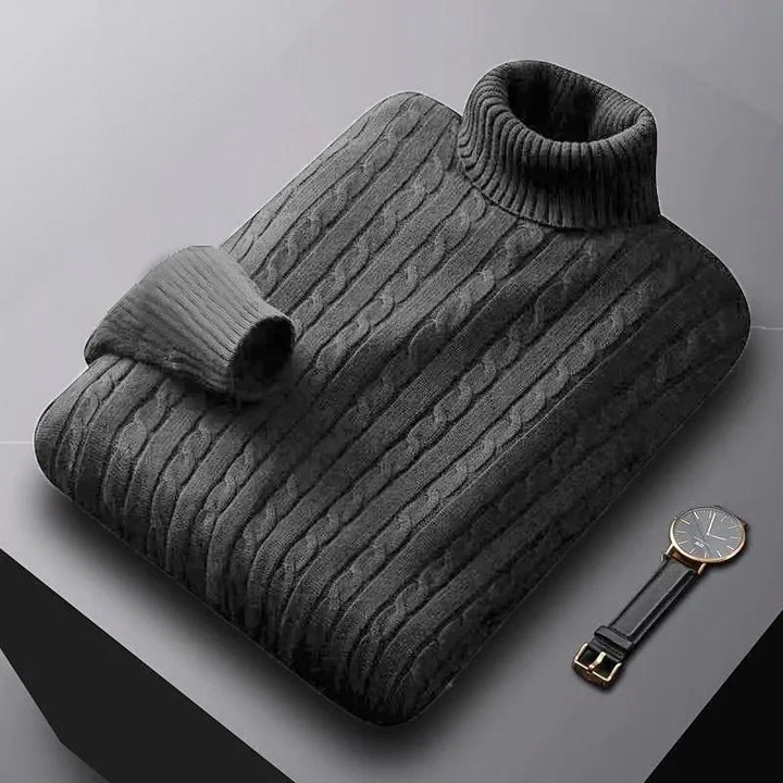 Warm Heavyweight  Knitted Turtleneck Sweater