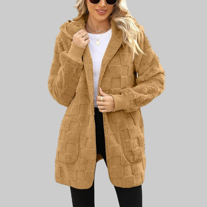Hooded Plush Velvet cardigan coats