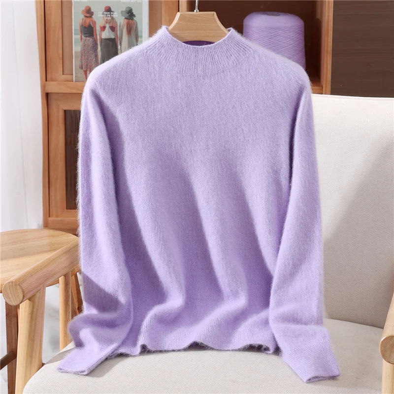 100% Mink Cashmere Autumn Winter Sweater