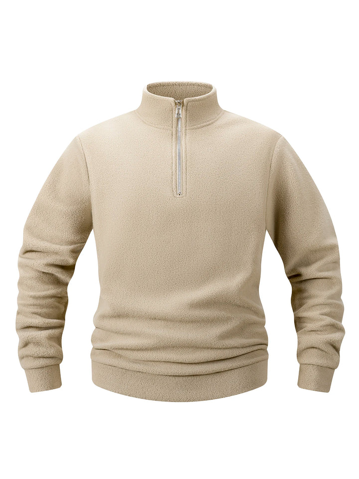 Casual Fleece Velvet Stand Collar Sweatshirts