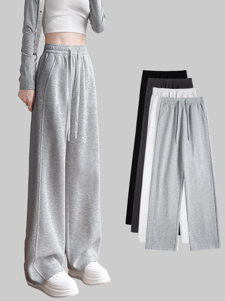 High-Waisted Casual Loose Fit Sweatpants