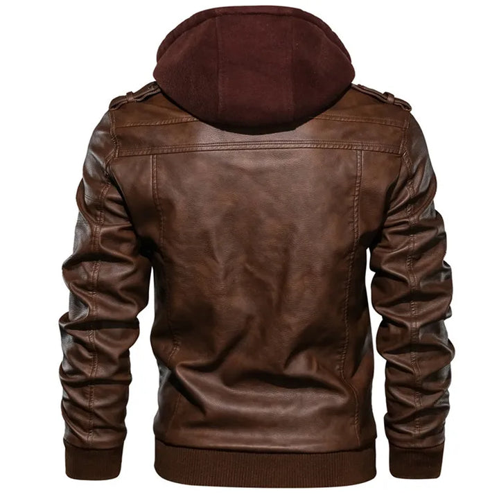 Slim Casual PU Leather Motorcycle Jacket