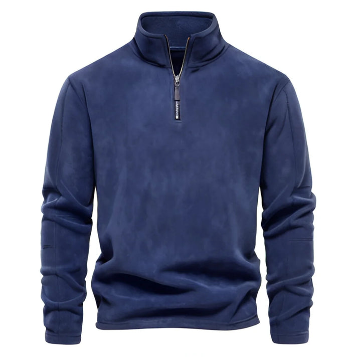 Warm Fleece Softshell Pullover Sweatshirt