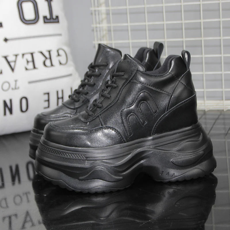 Leisure Luxury Thick Platform Chunky Sneakers