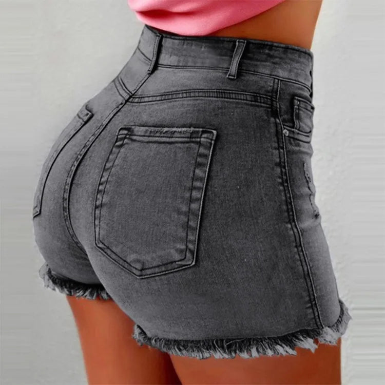 Vintage Distressed Denim Shorts
