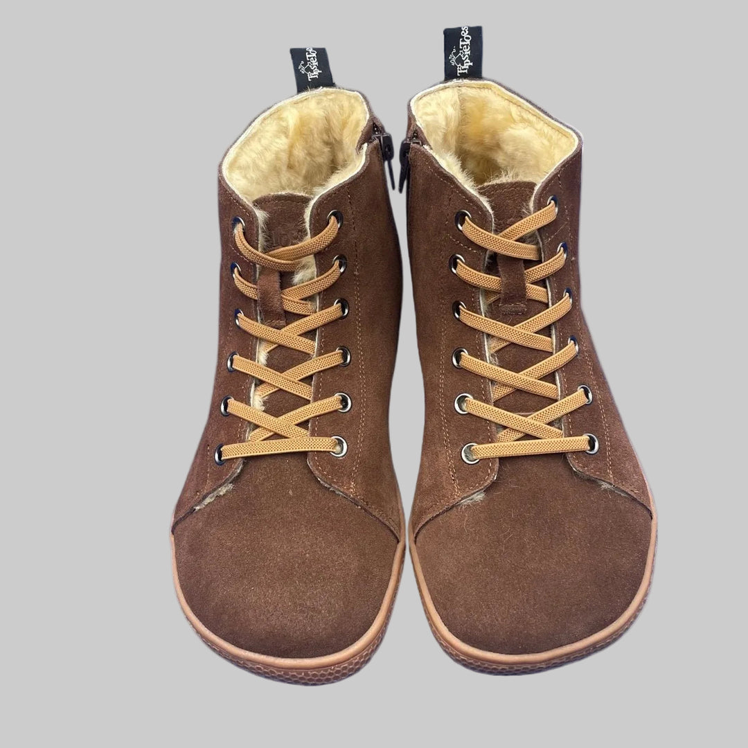 Genuine Leather Barefoot Fur Unisex Winter Boots