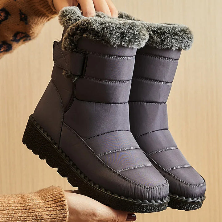 Winter Waterproof Low Heel Ankle Boots