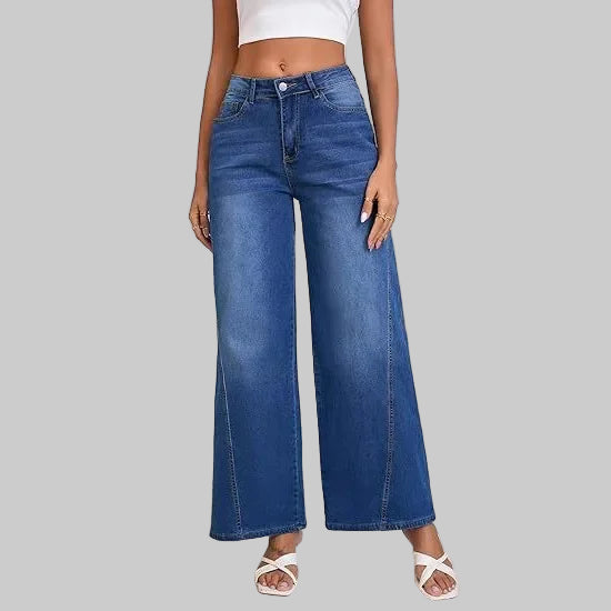 Vintage Mid-Waist Wide Leg Loose Jeans