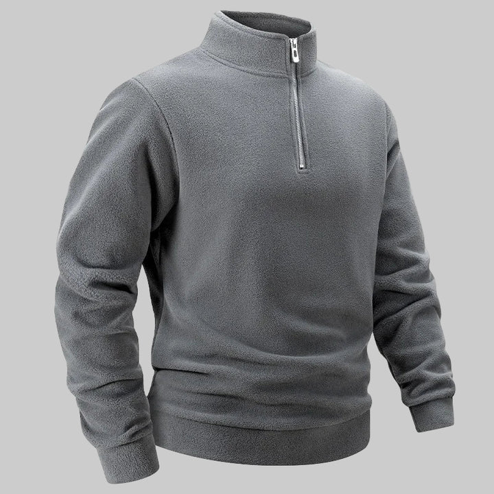 Casual Fleece Velvet Stand Collar Sweatshirts