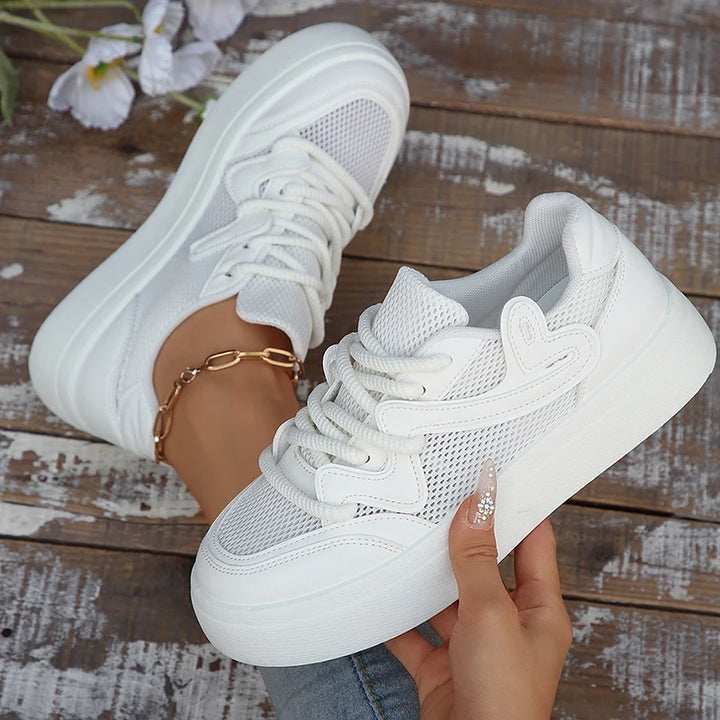 Chunky Platform Breathable Mesh Sneakers