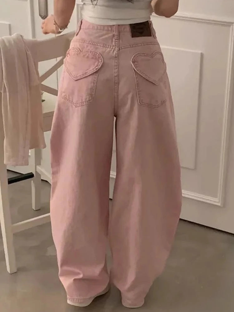 High-Waist Loose Fit Banana Pants