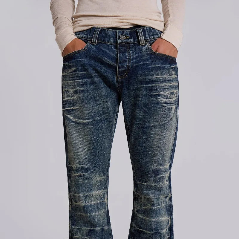 Vintage Gothic Y2K Mid Flared Bootcut Jeans
