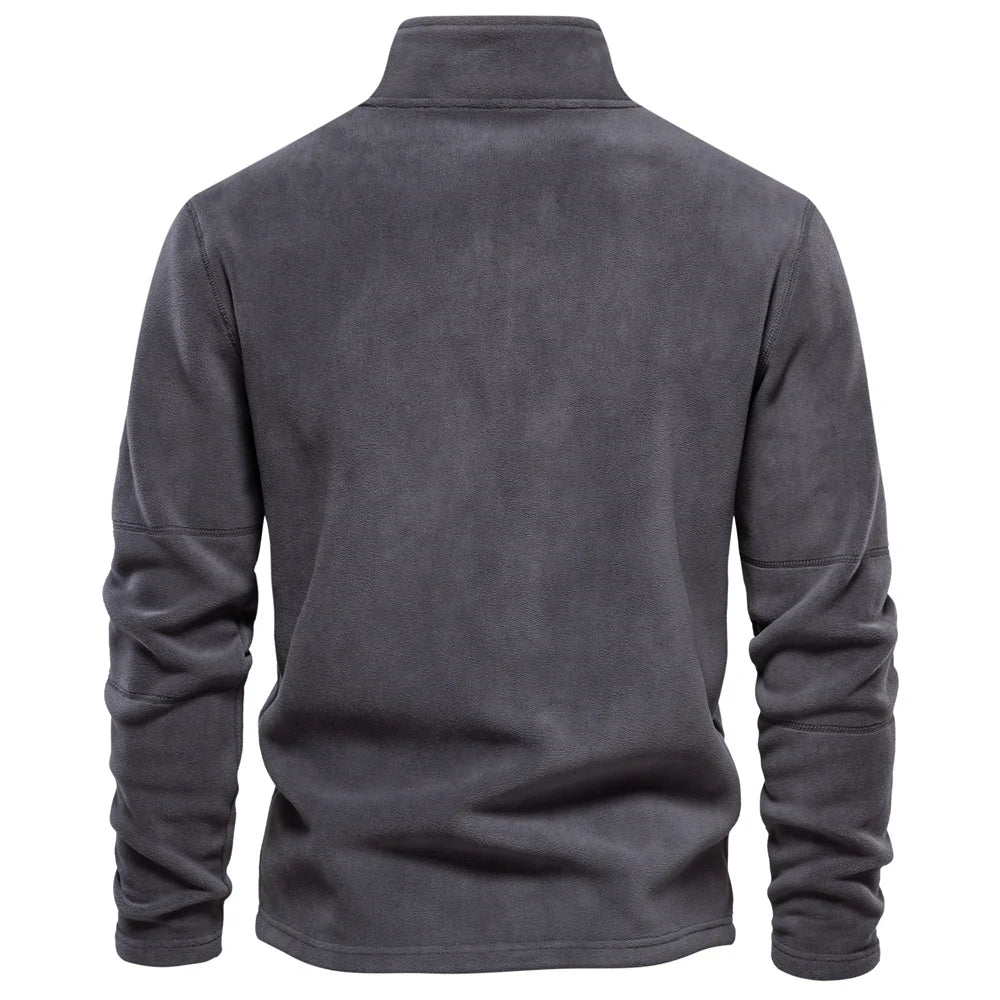 Warm Fleece Softshell Pullover Sweatshirt