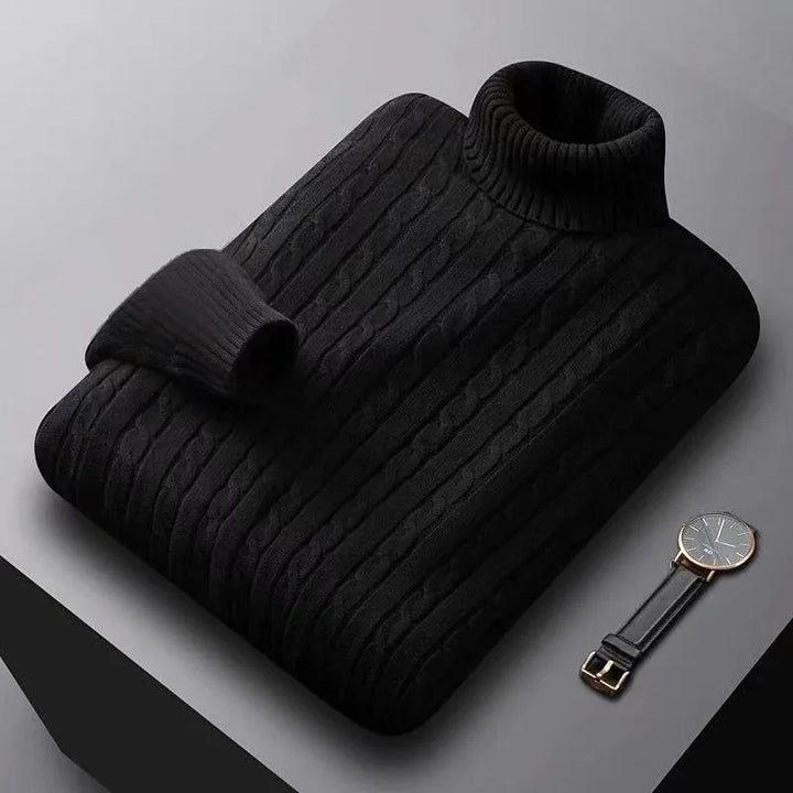 Warm Heavyweight  Knitted Turtleneck Sweater