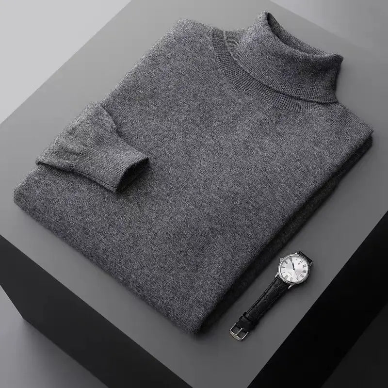 Thick Woolen Turtleneck Pullover Sweater