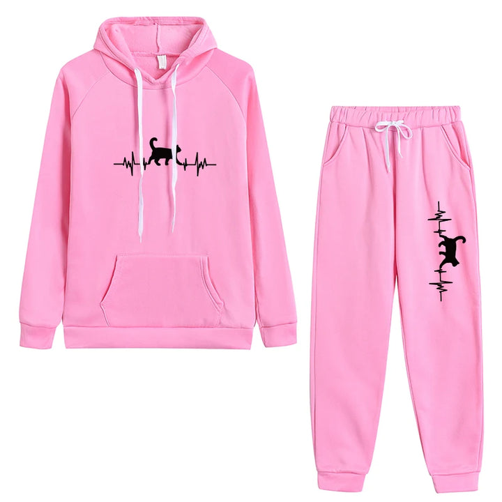 Cozy Hoodies and Pants Set