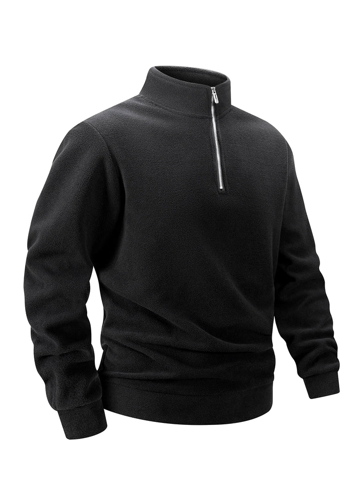Casual Fleece Velvet Stand Collar Sweatshirts