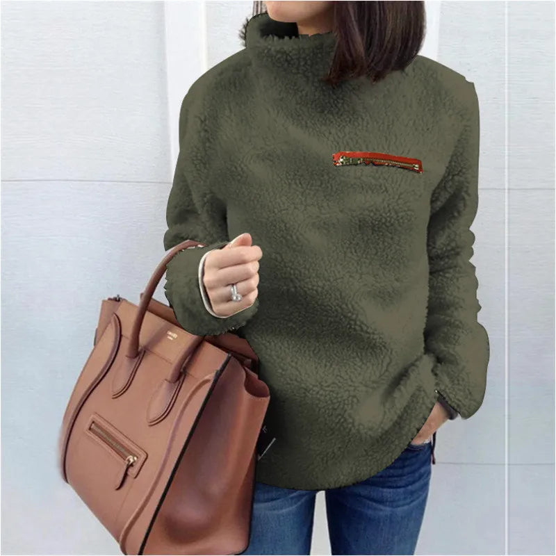 Ultra Cozy Solid Color Turtleneck Sweater