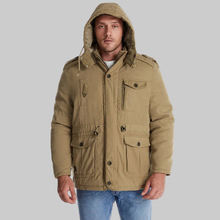 Warm Cotton Padded Fleece Parka Winter Jacket
