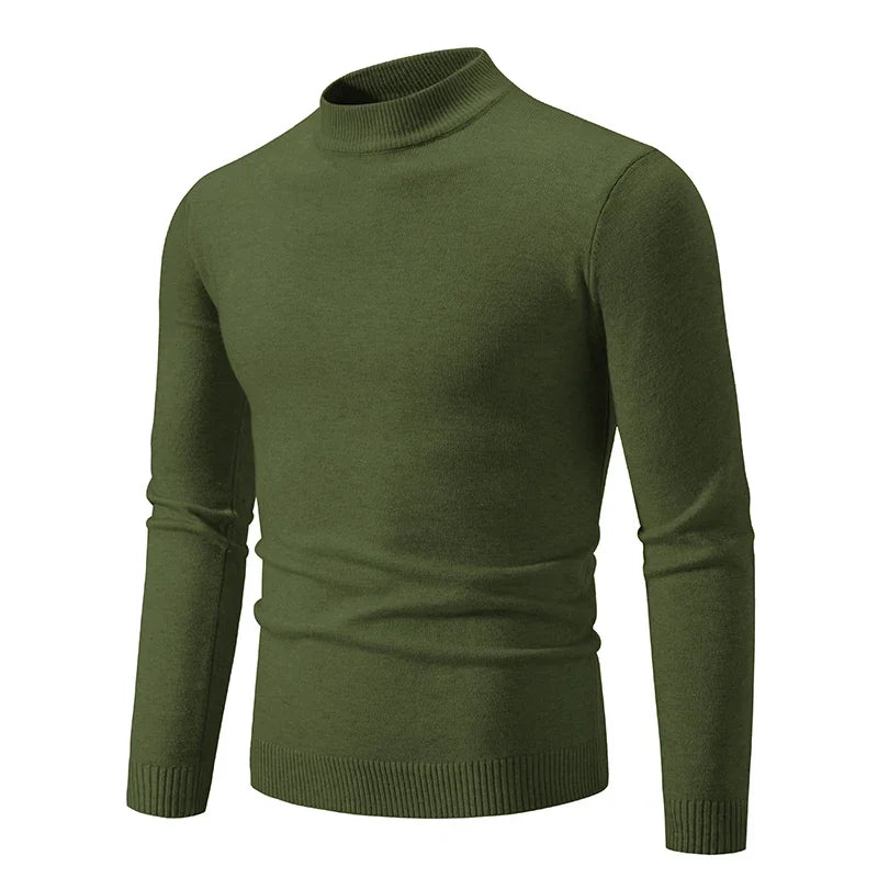 Half-Neck Knitted Sweater