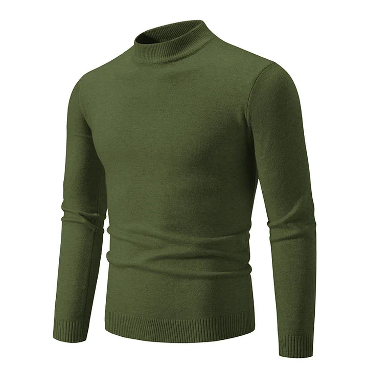 Half-Neck Knitted Sweater
