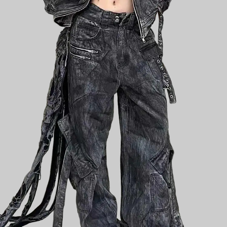 American High Street Punk Chic Jeans