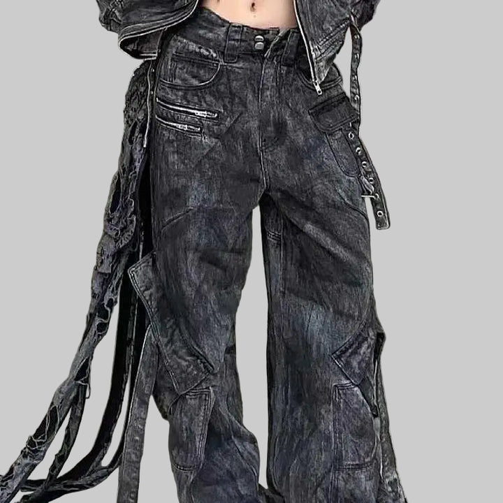 American High Street Punk Chic Jeans
