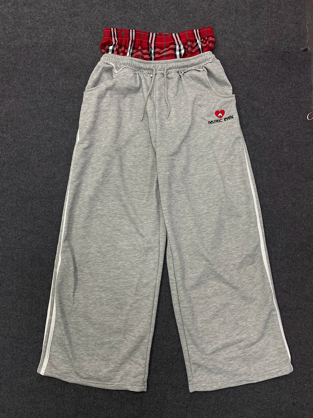 American Retro College-Inspired Loose-Fit sweatpants