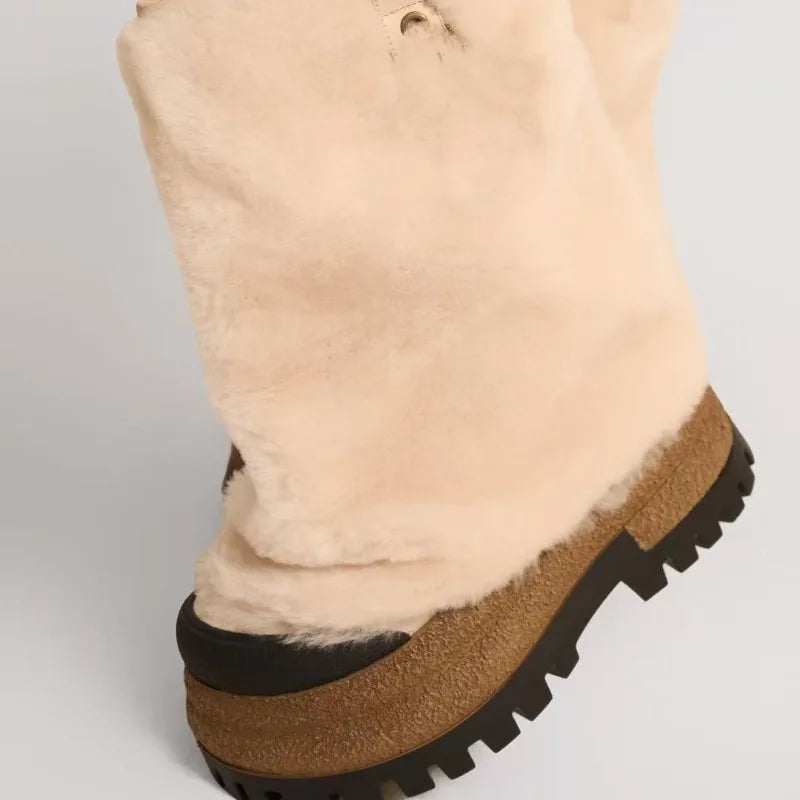 Vintage-Inspired Chunky Sole Combat Boots