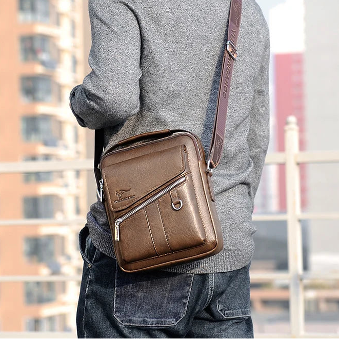 Waterproof Cowhide Leisure Bag