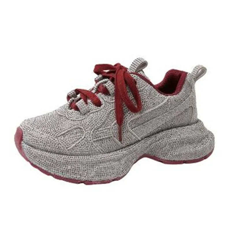 Bling Chunky Breathable Platform Sneakers