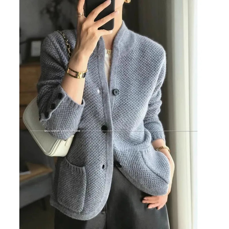 Luxurious Thick 100% Cashmere Cardigan