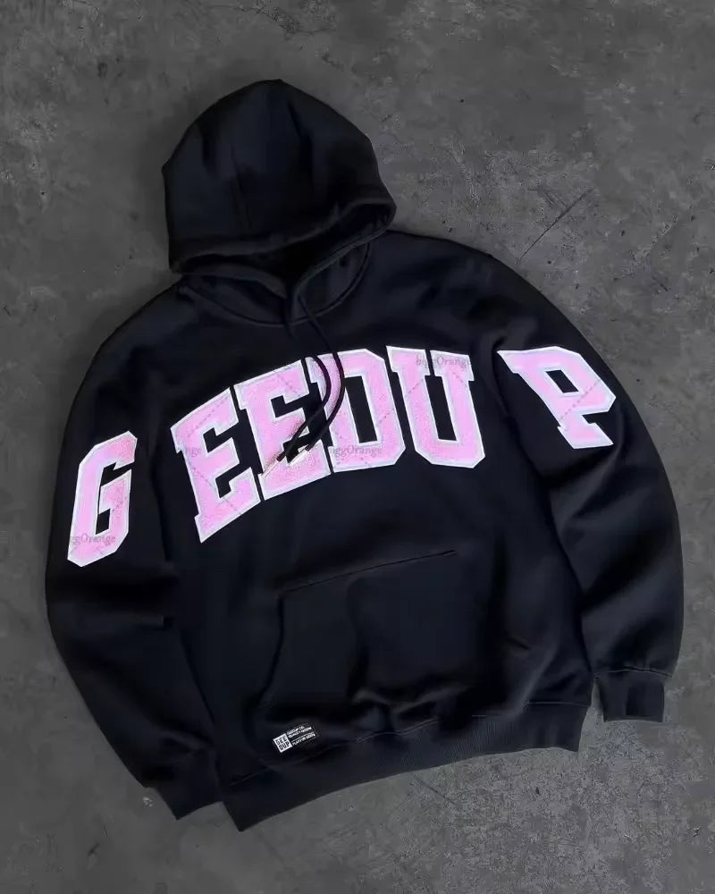 Vintage GEEDUP Y2K Oversized Hoodies
