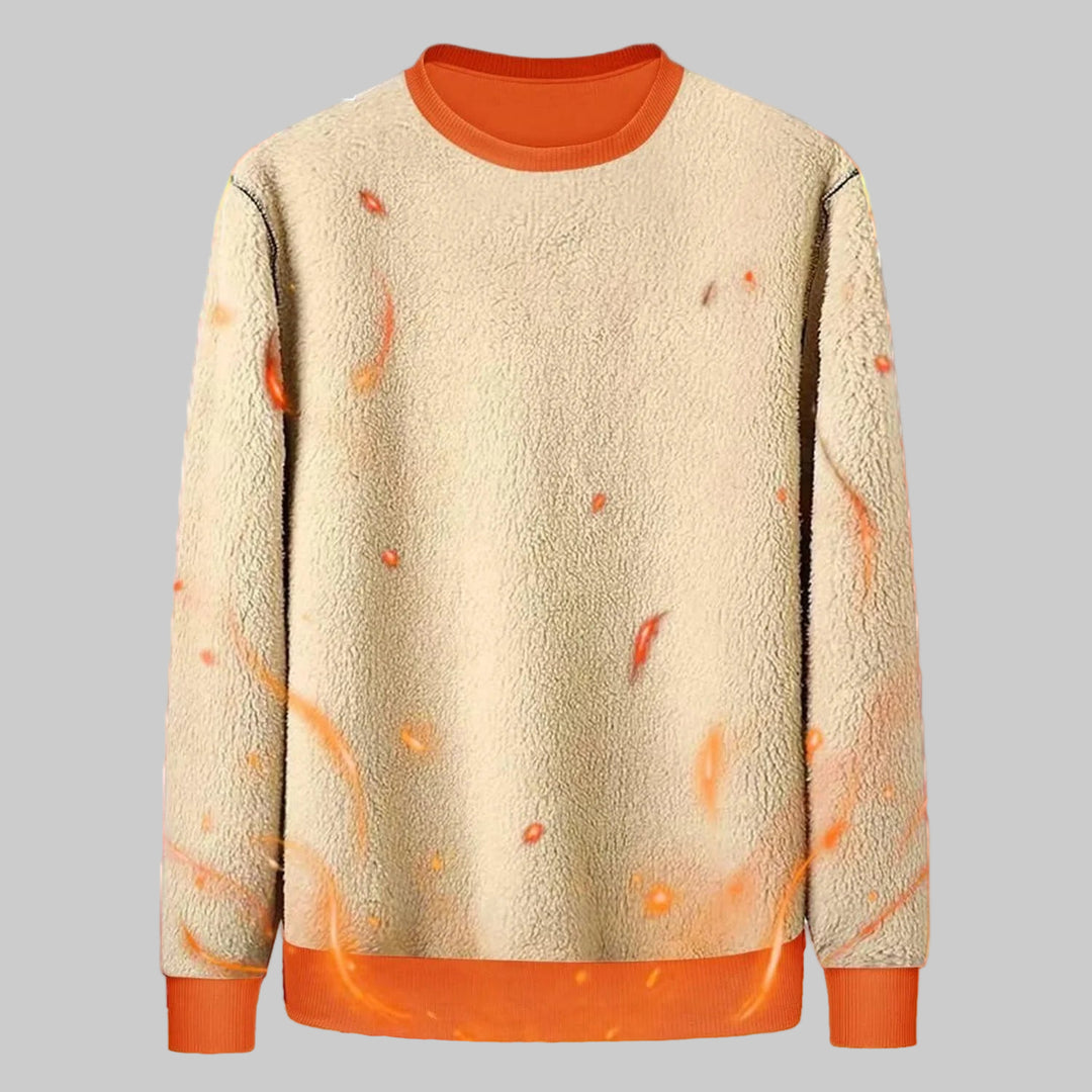 Heavyweight Sherpa-Lined Fleece Crewneck Sweatshirt