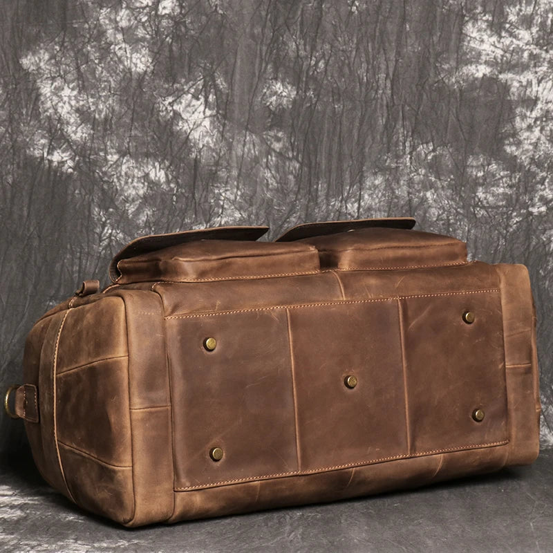 Genuine Leather Crazy Horse Travel Luggage