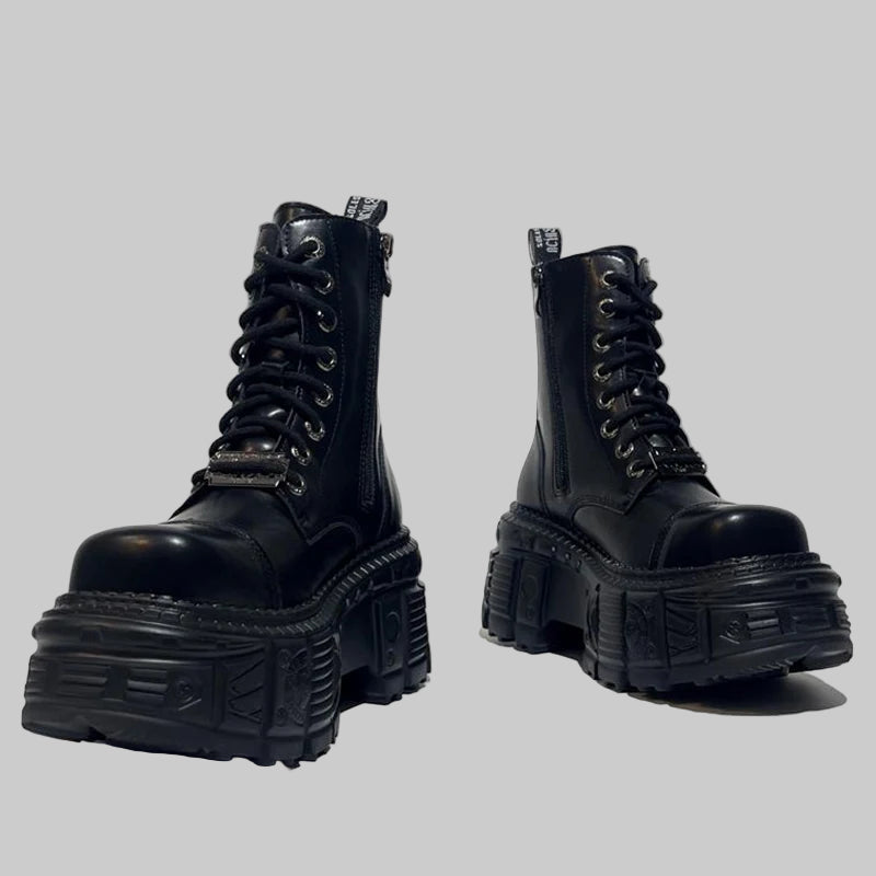High-Quality Punk Boots with 9 CM Platform