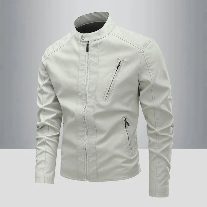 Slim Fit Leather Trendy Motorcycle Jacket