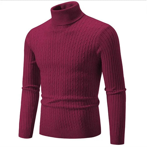 Classic Solid Turtleneck Sweaters