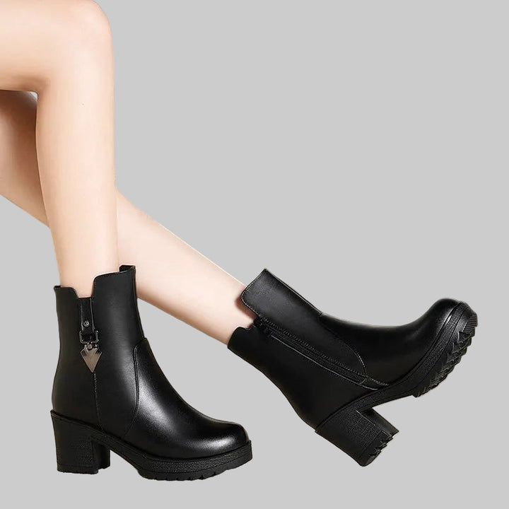 Fleece-Lined Mid-Calf Boots