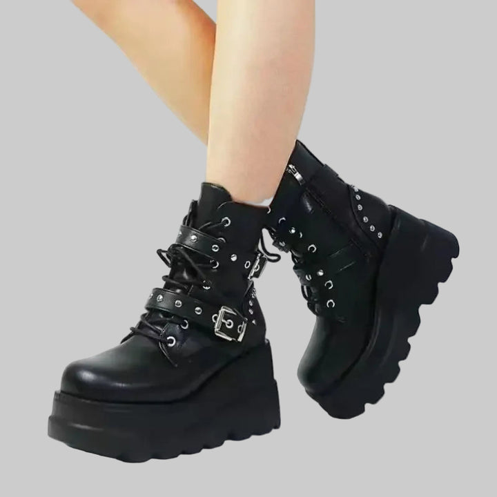 Bold Gothic Platform Super High Heel Y2K Shoes