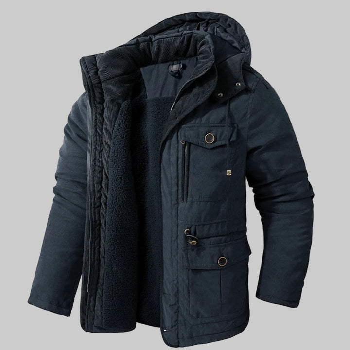 Warm Cotton Padded Fleece Parka Winter Jacket
