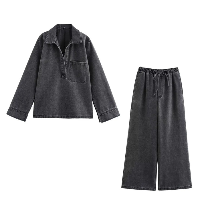 Bestselling Denim top and pants Set