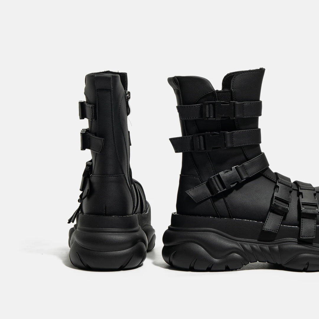Dark Goth Big Head Punk Ankle Hot girl Boots