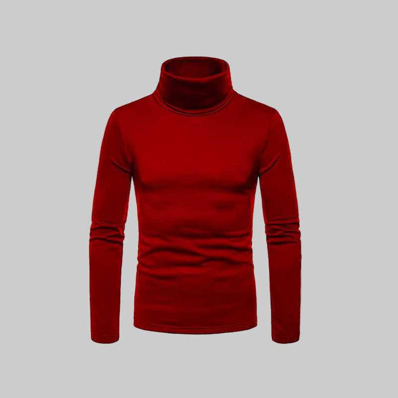 Casual Slim Fit High Collar Turtleneck Pullover