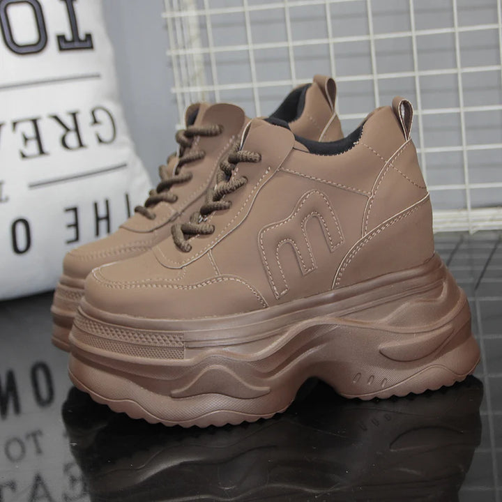 Leisure Luxury Thick Platform Chunky Sneakers