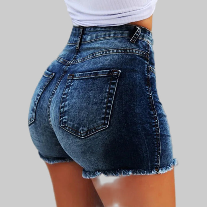 Vintage Distressed Denim Shorts
