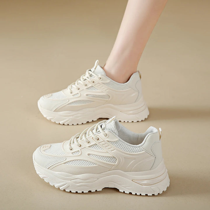 Trending Leather Chunky Sneakers