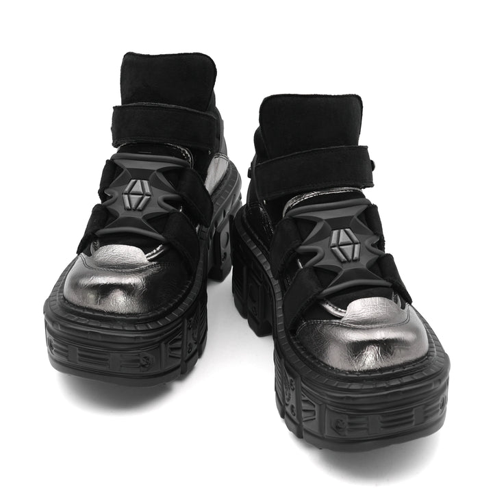 Punk Style Lace-up Rock Boots