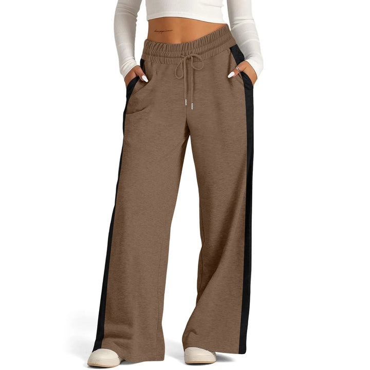 Classic Wide-Leg Sports Joggers