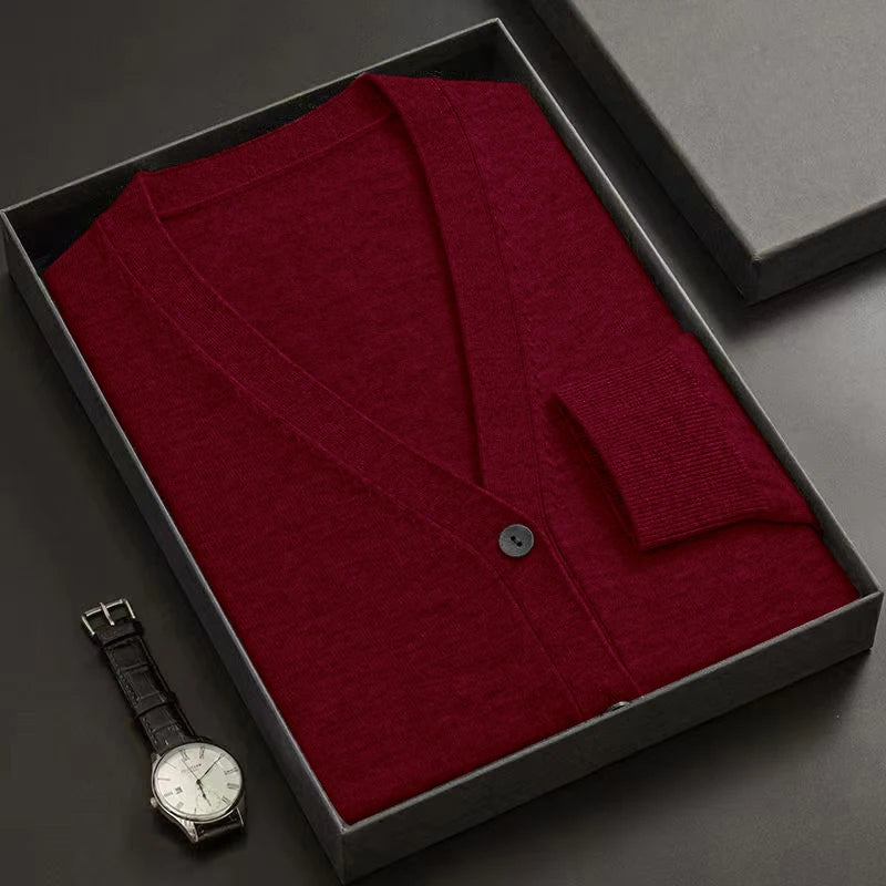 V-Neck Button Down Knitted Sweaters